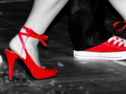 Mr. and Mrs. LaQuesta shoes photo